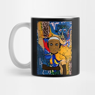 MaleMask NFT Infused with DoodleEye Color and DarkItem - A Street Art Masterpiece Mug